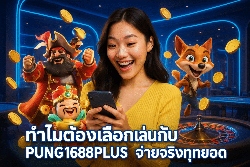 ทำไมต้องเลือกเล่นกับ PUNG1688PLUS จ่ายจริงทุกยอด